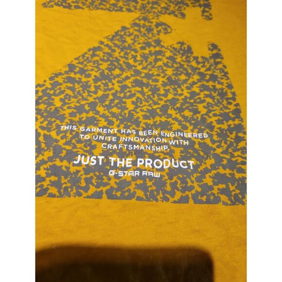 G-Star‎ Raw Mens V- Neck T Shirt Sz X-Small Gold Color - Picture 2 of 6